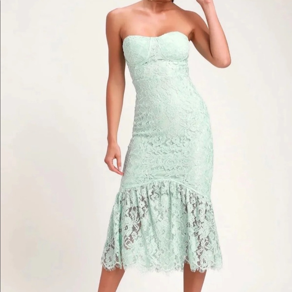 Beautiful Mint Lace Dress!